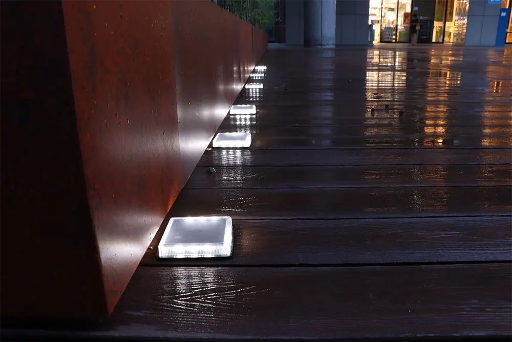 Waterproof Solar-Powered Deck Lights