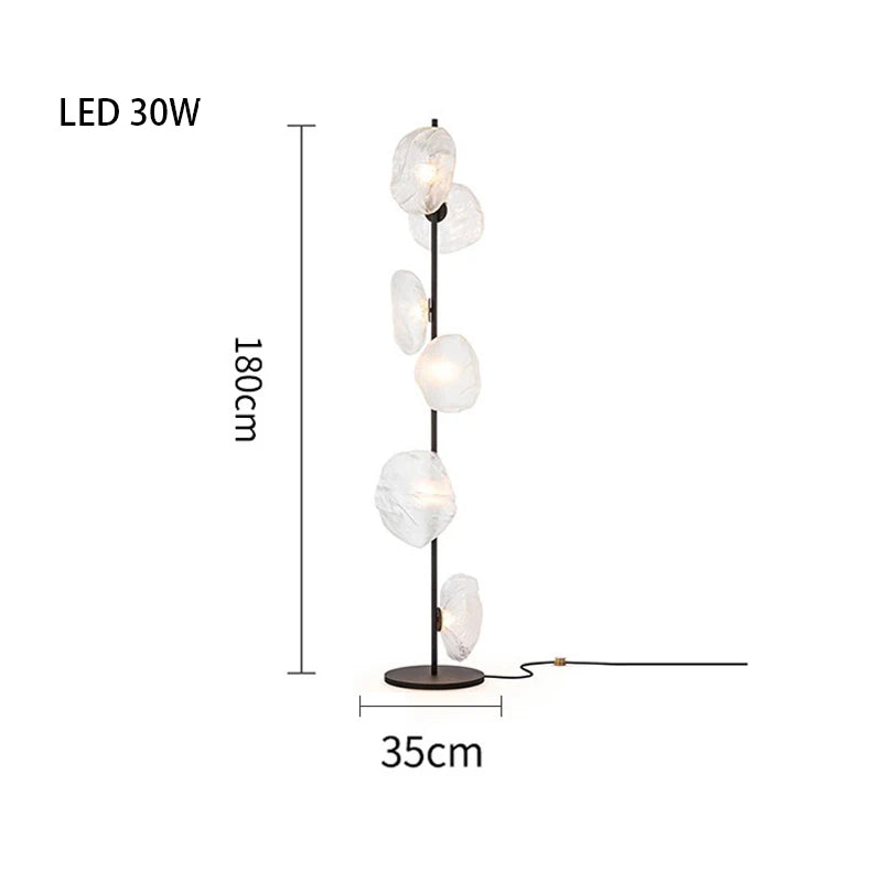 Nebula Sculptural Glass Floor & Table Lamp