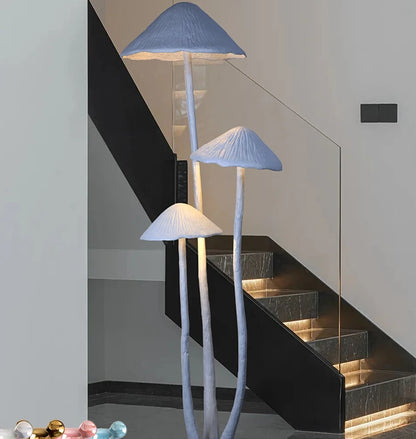 Enchanted Forest Giant Mushroom Sculpture Floor Lamp