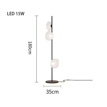 Nebula Sculptural Glass Floor & Table Lamp