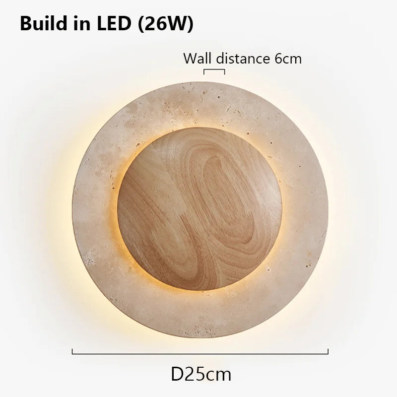 Solara Travertine Wall Sconce