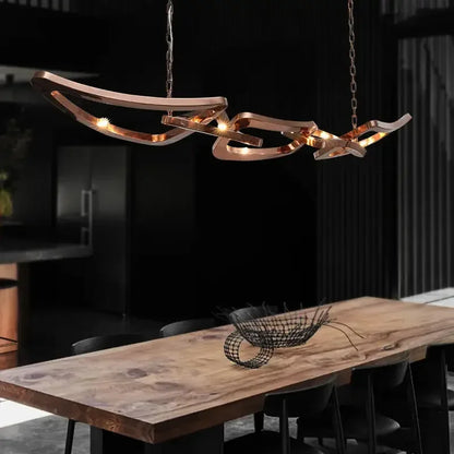 Liora Sculptural Metal Chandelier