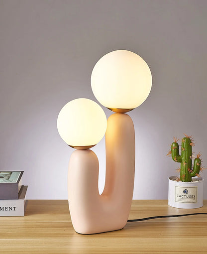 LunaBloom Double Globe Table Lamp