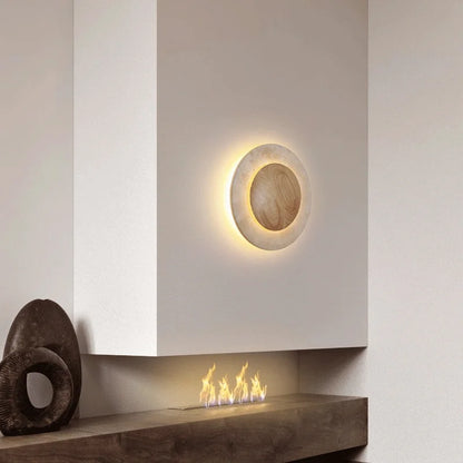 Solara Travertine Wall Sconce