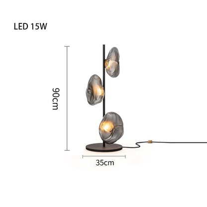 Nebula Sculptural Glass Floor & Table Lamp