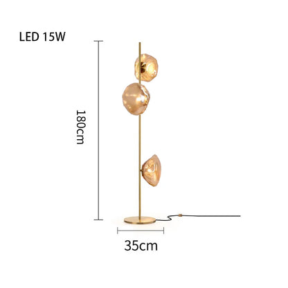 Nebula Sculptural Glass Floor & Table Lamp