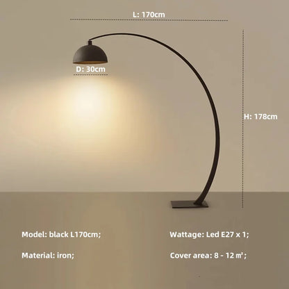 Modern Arc Mushroom Floor Lamp