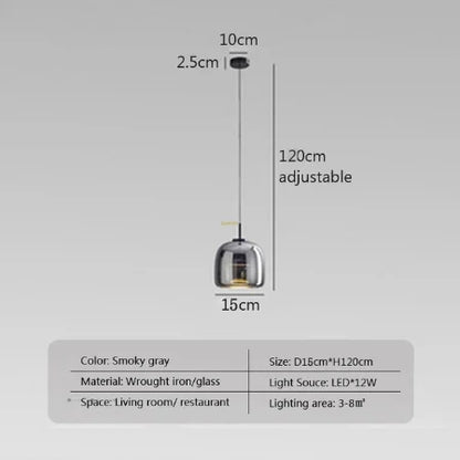 Luxe Double Glass Pendant Light