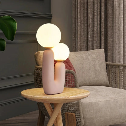 LunaBloom Double Globe Table Lamp