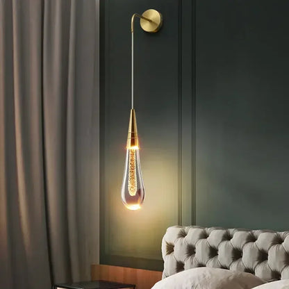 Raindrop Crystal Wall Sconce