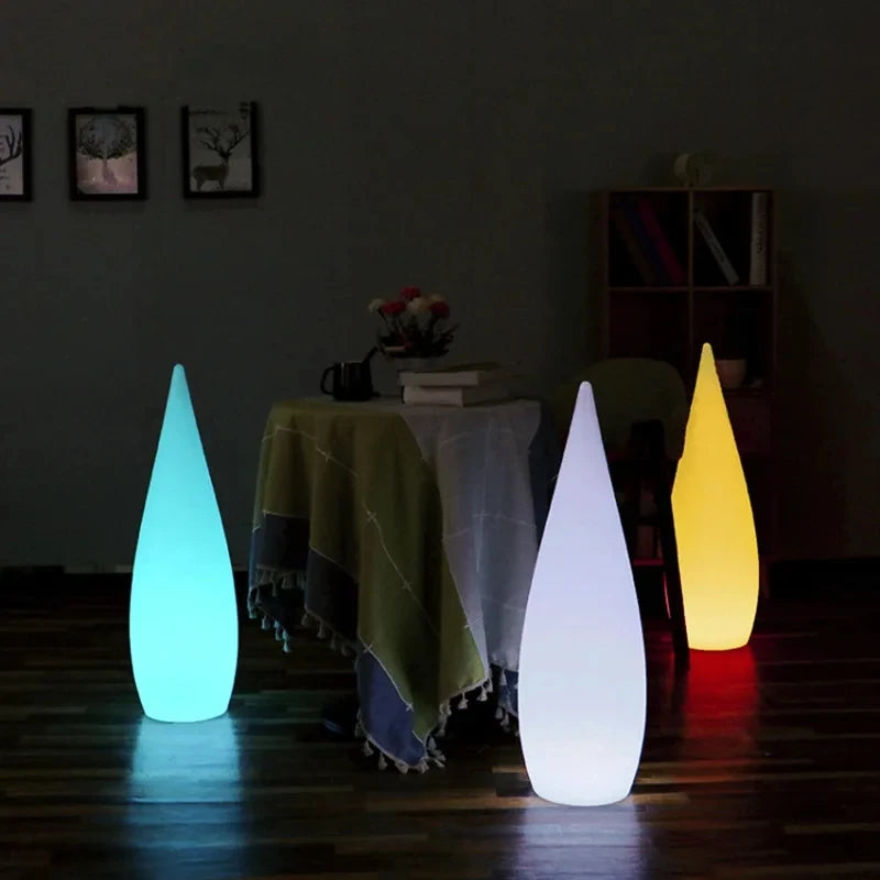LUMINO DROP – Set of Four RGB Outdoor LED Floor Lamps