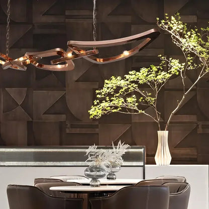 Liora Sculptural Metal Chandelier