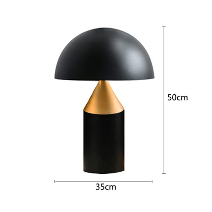 Nordic Iron Mushroom Table Lamp