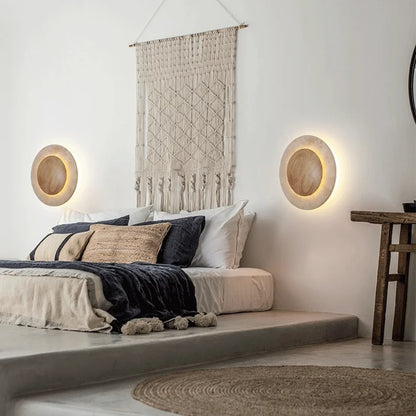 Solara Travertine Wall Sconce
