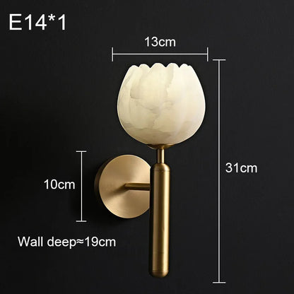 Elysian Alabaster Wall Sconce