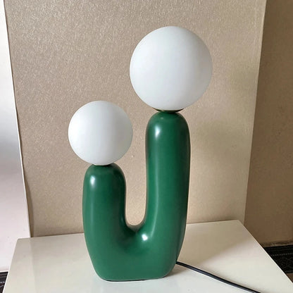LunaBloom Double Globe Table Lamp