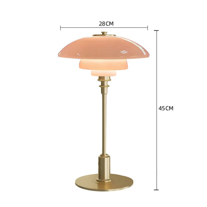 Glass Ring Mid-Century Table Lamp