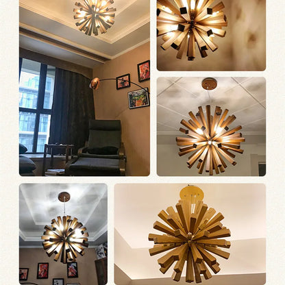 Asahi Wooden Pendant Light