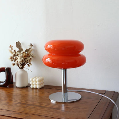 Retro Glass USB Mushroom Table Lamp