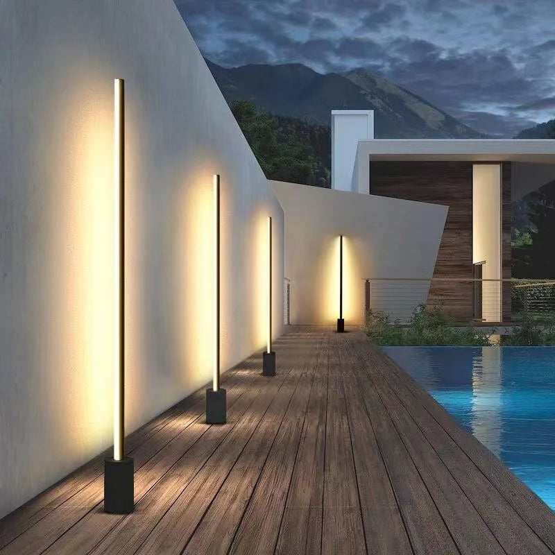 Modern Outdoor LED Column Light