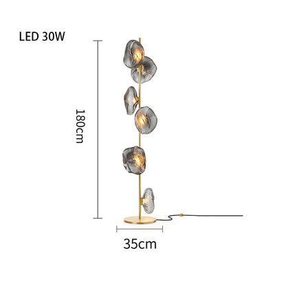 Nebula Sculptural Glass Floor & Table Lamp