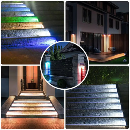 Solar-Powered Outdoor Stair Lights