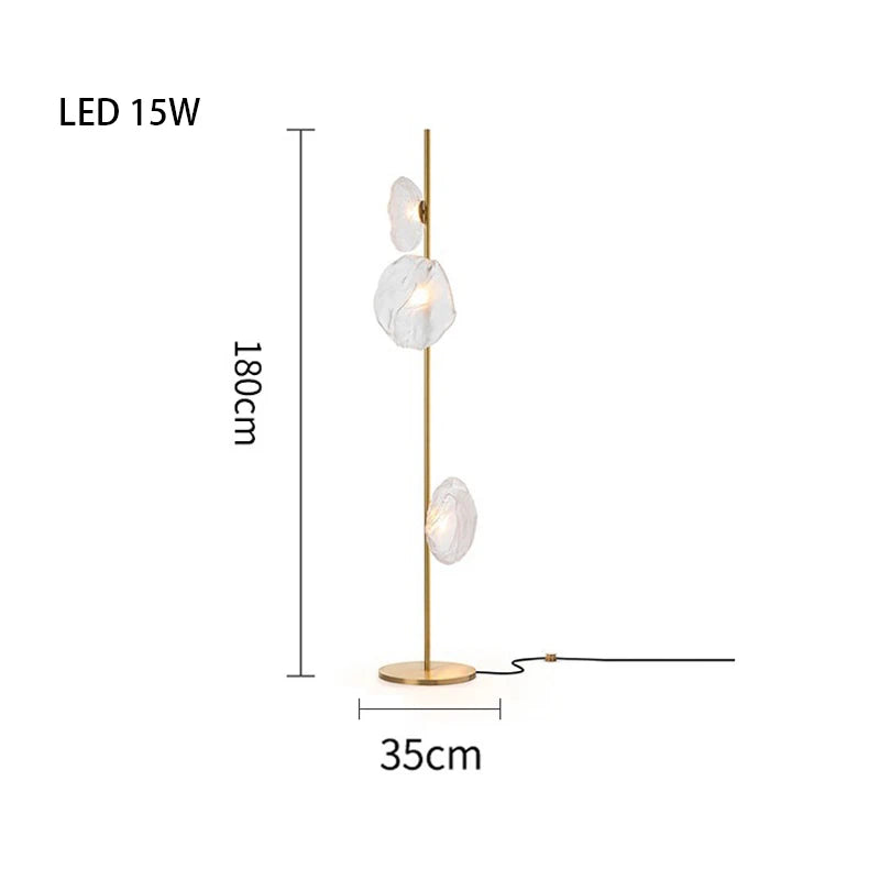 Nebula Sculptural Glass Floor & Table Lamp