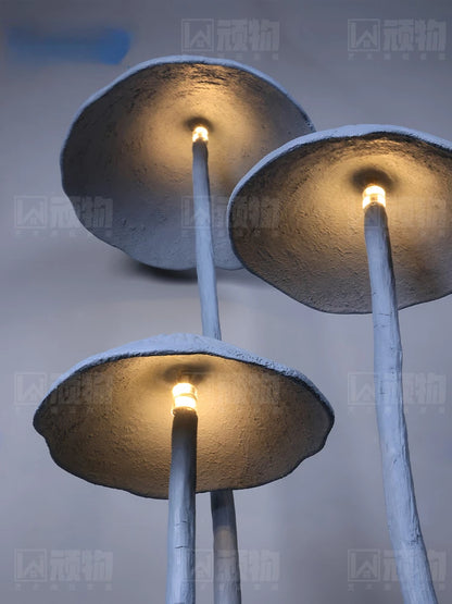 Enchanted Forest Giant Mushroom Sculpture Floor Lamp