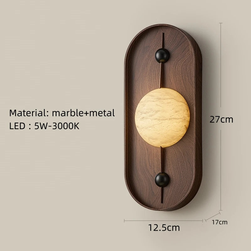 Lunara Marble Wall Sconce