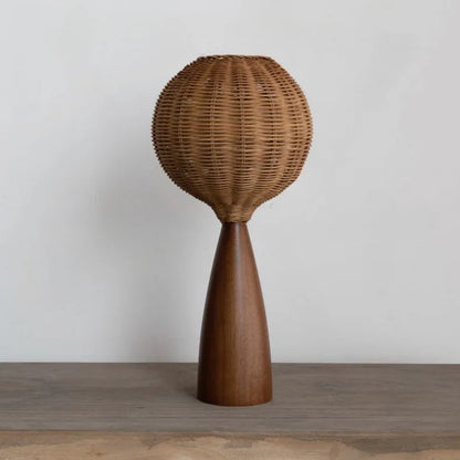 Aria Rattan Boho Table Lamp