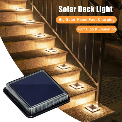 Waterproof Solar-Powered Deck Lights