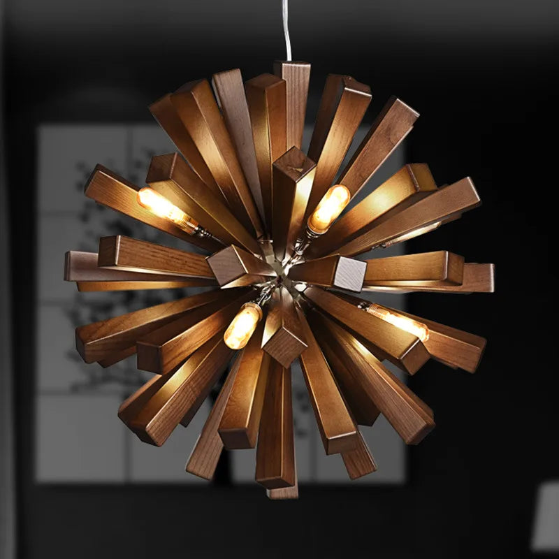 Asahi Wooden Pendant Light