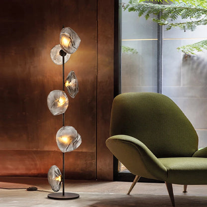 Nebula Sculptural Glass Floor & Table Lamp