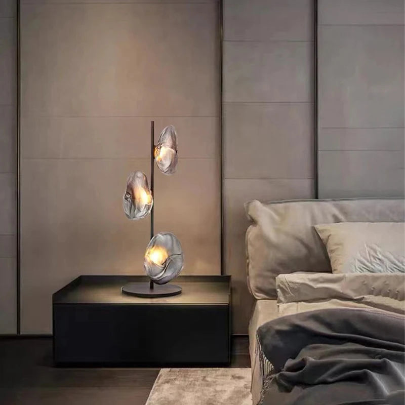 Nebula Sculptural Glass Floor & Table Lamp