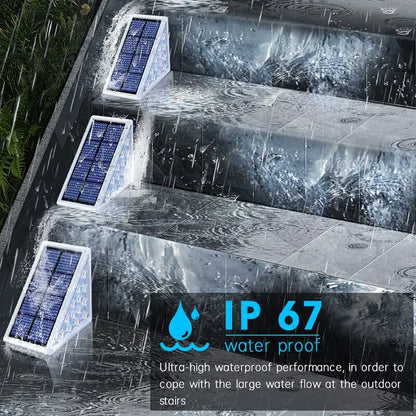 Solar-Powered Outdoor Stair Lights