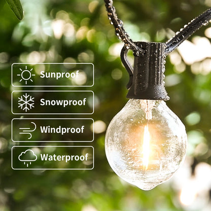 Waterproof Outdoor Bulb String Lights