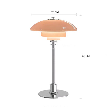 Glass Ring Mid-Century Table Lamp