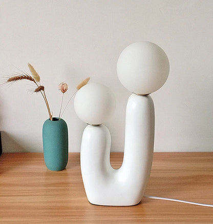 LunaBloom Double Globe Table Lamp