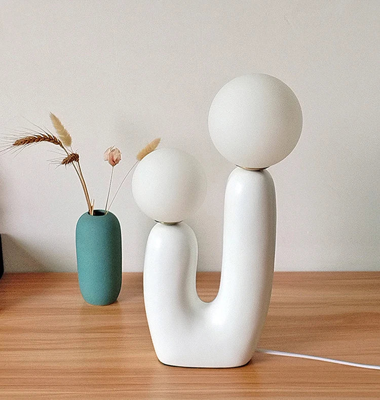 LunaBloom Double Globe Table Lamp