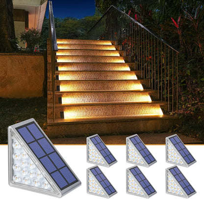 Solar-Powered Outdoor Stair Lights