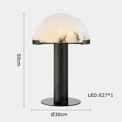 Spheros Alabaster Mushroom Table Lamp