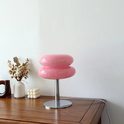 Retro Glass USB Mushroom Table Lamp