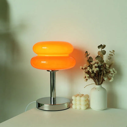 Retro Glass USB Mushroom Table Lamp