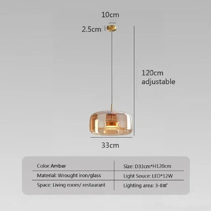 Luxe Double Glass Pendant Light