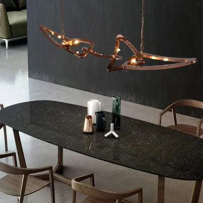 Liora Sculptural Metal Chandelier