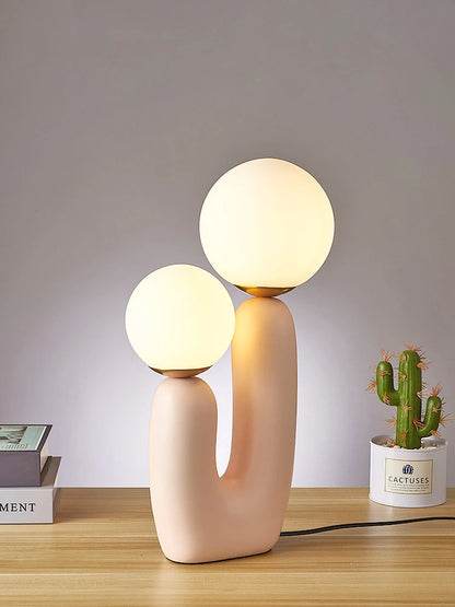 LunaBloom Double Globe Table Lamp