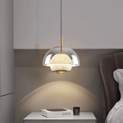 Celeste Alabaster Pendant Light – A Harmony of Elegance & Minimalism