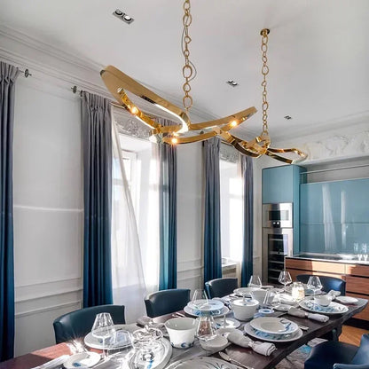 Liora Sculptural Metal Chandelier