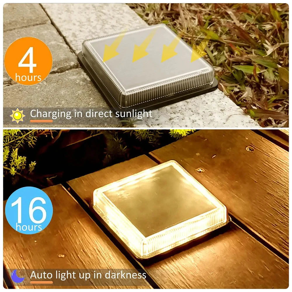 Waterproof Solar-Powered Deck Lights