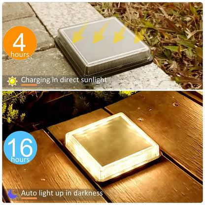 Waterproof Solar-Powered Deck Lights